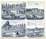 J.K. Bennett Farm Residence, Alfred Lane, Mrs. Eliza Carrick, Daniel Ivins, Browning, Bainbridge, Hickory, Schuyler County 1872